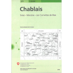 Achat Carte randonnées swisstopo - Chablais - 271