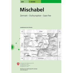 Achat Carte randonnées swisstopo - Mischabel - 284