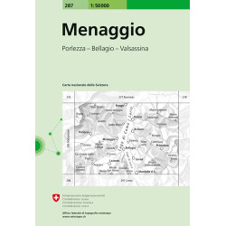 Achat Carte randonnées swisstopo - Menaggio - 287