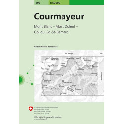Achat Carte randonnées swisstopo - Courmayeur -292