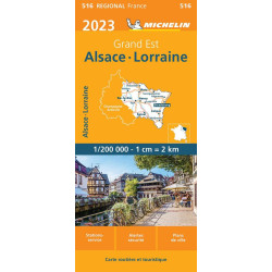 Achat Carte routière Michelin - Alsace, Lorraine  -  516