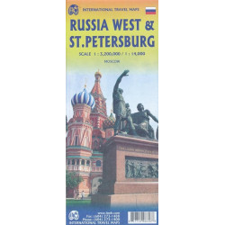 Achat Carte routière - Russie ouest et St Petersbourg - ITM