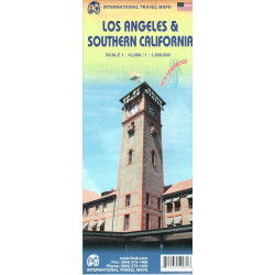 Carte routière - Los Angeles & Southern California - ITM