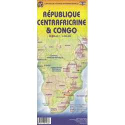 Achat carte routière - République centrafricaine & Congo - ITM