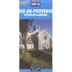Achat Carte randonnées IGN Aix En Provence - Vitrolles Lambesc - 3143 ET