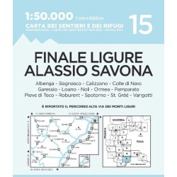 Achat Carte randonnées - Albenga, Alassio, Savona - IGC 15