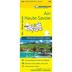 Achat Carte routière Michelin - Ain, Haute-Savoie - 328