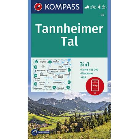 Achat Carte randonnées Tannheimer Tal Kompass 04