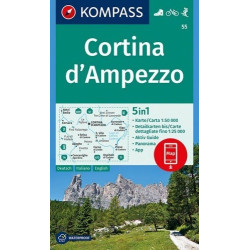 Achat Carte randonnées Cortina d'Ampezzo - Kompass 55