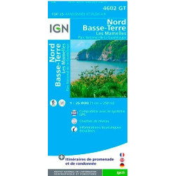 Achat Carte randonnées IGN - 4602 GT - Nord Basse Terre - Les Mamelles