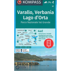 Achat Carte randonnées Varallo-Verbania-Lago d' Orta - Kompass 97