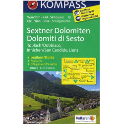 Achat Carte randonnées Sextner Dolomiten, Dolomoti di Sesto - Kompass 58