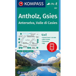 Achat Carte randonnées Antholz, Anterselva,Gsies, Valle di Casies - Kompass 057