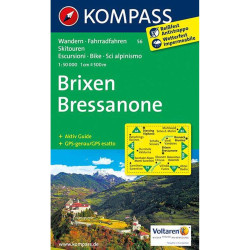 Achat Carte randonnées Brixen, Bressanone - Kompass 56