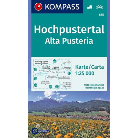 Achat Carte randonnées Hochpustertal, Alta Pusteria - Kompass 635