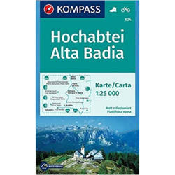Achat Carte randonnées Hochabtei, Alta Badia - Kompass 624