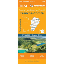 Achat Carte routière Michelin - Franche-Comté  - 520