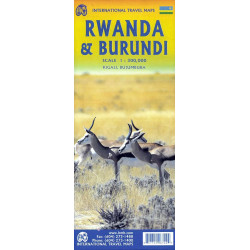 Achat Carte routière - Rwanda-Burundi - ITM