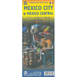 Achat Carte routière - Mexique Central et Mexico City - ITM