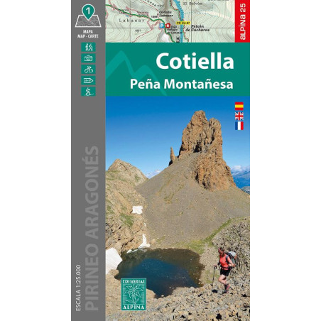 Achat Cartes randonnées Cotiella, Pena, Montanesa - Alpina