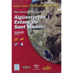 Carte randonnée PN AIGUESTORTES ESTANY MAURICI