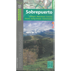 Carte randonnée SOBREPUERTO - PELOPIN - MANCHOYA OTURIA - SANTA OROSIA - SOBREMONTE