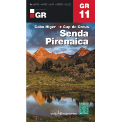 Carte randonnée GR11 - SENDA PIRENAICA CABO HIGER - CAP DE CREUX