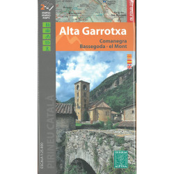 Carte randonnée ALTA GARROTXA COMANEGRA/BASSEGODA/EL MONT