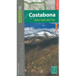 Carte randonnée COSTABONA ALTA VALL DEL TER