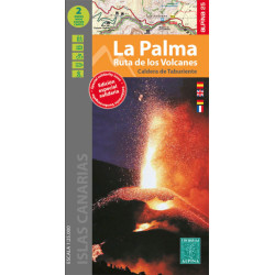 Carte randonnée LA PALMA - CALDERA DE TABURIENTE RUTA DE LOS VOLCANES