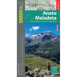 Carte randonnée MALADETA ANETO