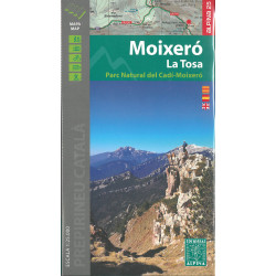 Carte randonnée MOIXERO - LA TOSA PARC NATURAL CADI - MOIXERO