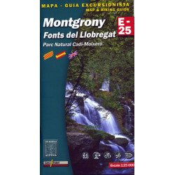 Carte randonnée MONTGRONY - FONTS DEL LLOBREGAT