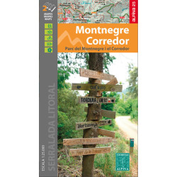 Carte randonnée MONTNEGRE CORREDOR A PIED