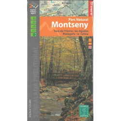 Carte randonnée MONTSENY
