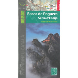 Carte randonnée RASOS DE PEGUERA