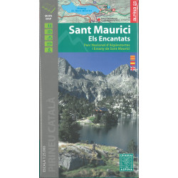 Carte randonnée SANT MAURICI ELS ENCANTATS PN AIGUESTORTES