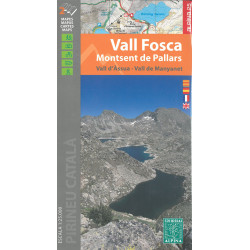 Carte randonnée VALL FOSCA - MONTSENT DE PALLARS VALL D'ASSUA - VALL DE MANYANET