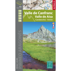 Carte randonnée VALLE DE CANFRANC - VALLE DE AISA CANDANCHU - ASTUN