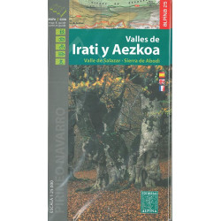 Carte randonnée VALLEE DE IRATI Y AEZKOA