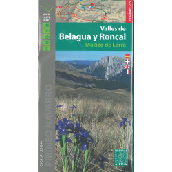 Carte randonnée VALLES DE BELAGUA Y RONCAL MACIZO DE LARRA