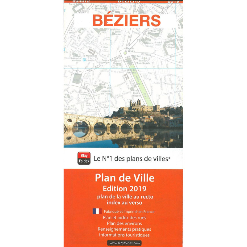 Carte randonnée BÉZIERS