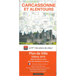 Carte randonnée CARCASSONNE ET ALENTOURS
