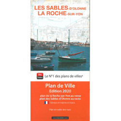 Carte randonnée LA ROCHE SUR YON / LES SABLES D'OLONNE 2020