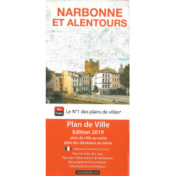 Carte randonnée NARBONNE ET ALENTOURS