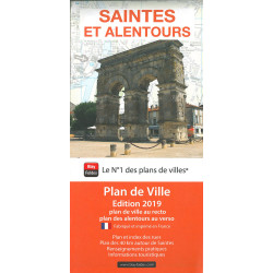 Carte randonnée SAINTES ET ALENTOURS 2020