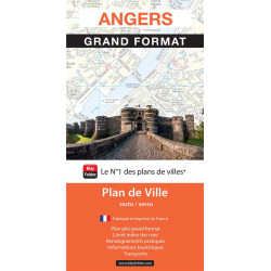 Carte randonnée ANGERS - GRAND FORMAT