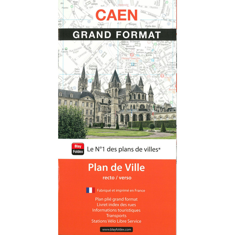 Carte randonnée CAEN - GRAND FORMAT