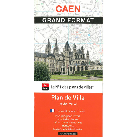 Carte randonnée CAEN - GRAND FORMAT