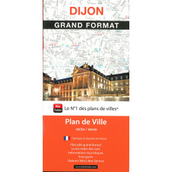 Carte randonnée DIJON - GRAND FORMAT